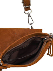 Vintage Bohemian Tassel Suede Shoulder Bag